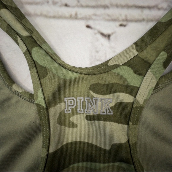 PINK VICTORIA'S SECRET CAMO UNLINED SPORTS BRA - Picture 3 of 6